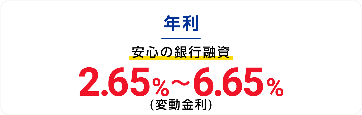 �N�����S�̋�s�Z��2.65%~6.65%�i�ϓ������j
