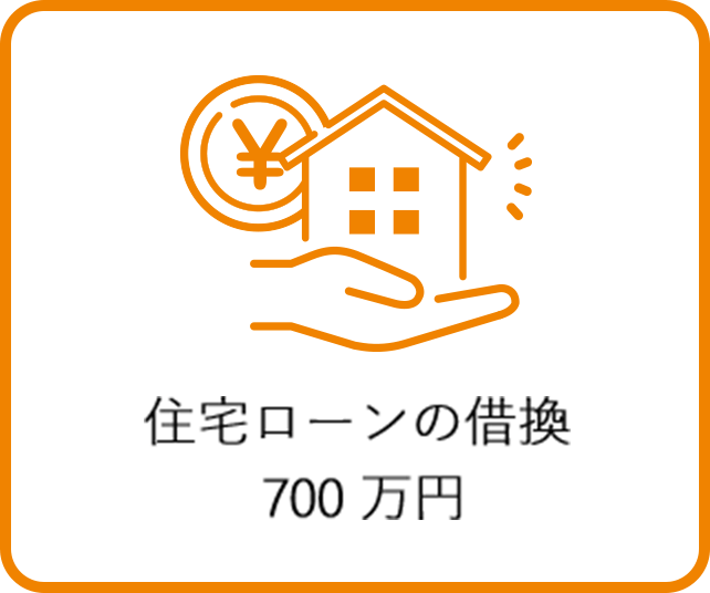 住宅ローンの借換700万円