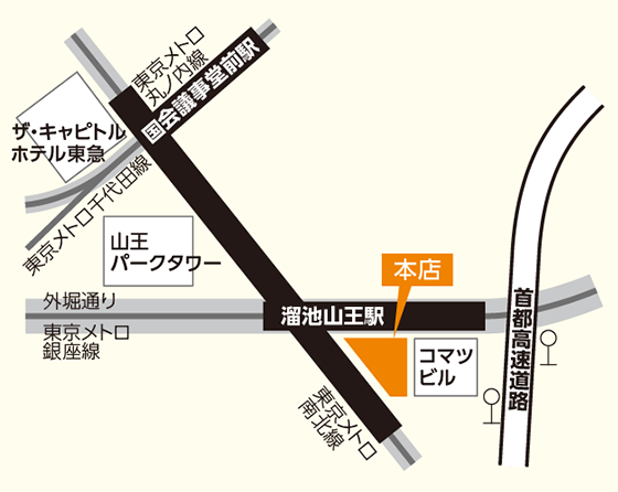 東京スター銀行 本店 法人金融部門 地図