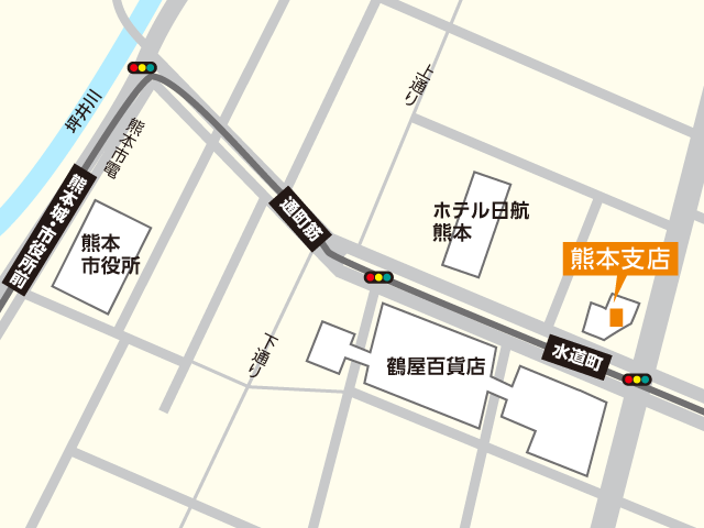 東京スター銀行 熊本支店 地図