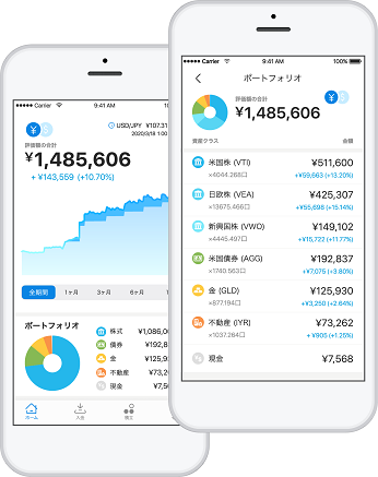 WealthNavi画面サンプル